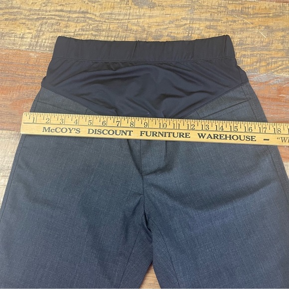 Gap Maternity Size 2 Regular Gray Stretch Wool Blend Straight Leg Work Pants - Picture 10 of 14